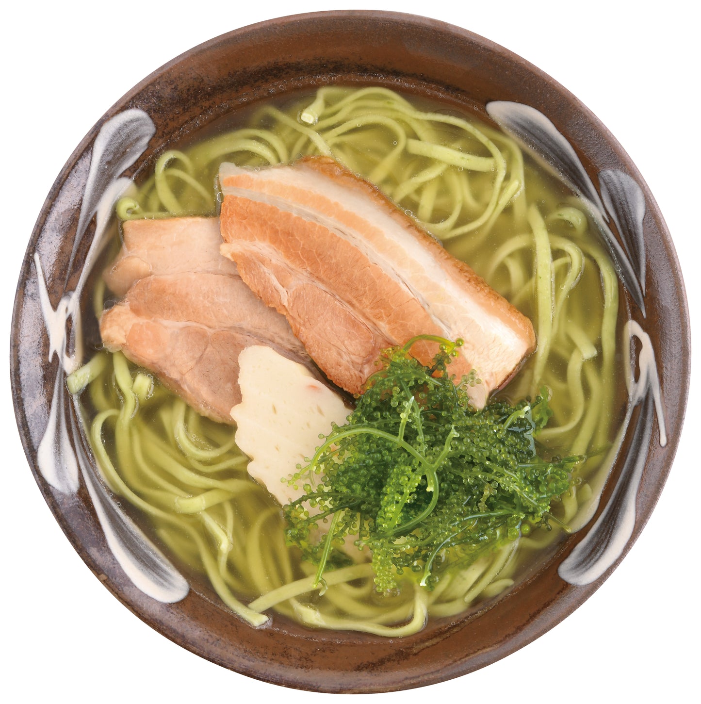 〈産直〉海ぶどう沖縄そば(自家製生麺)セット【冷凍】