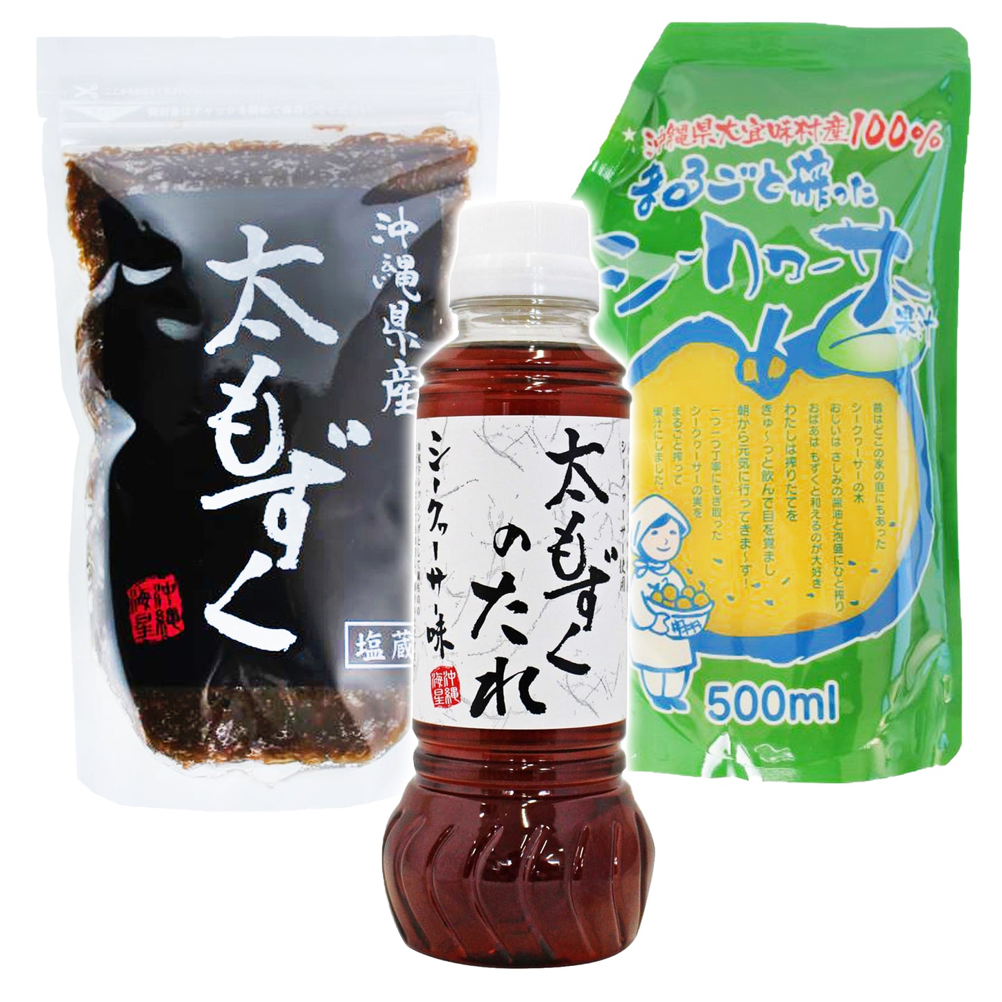 〈産直〉沖縄県産太もずく&シークワーサーセット