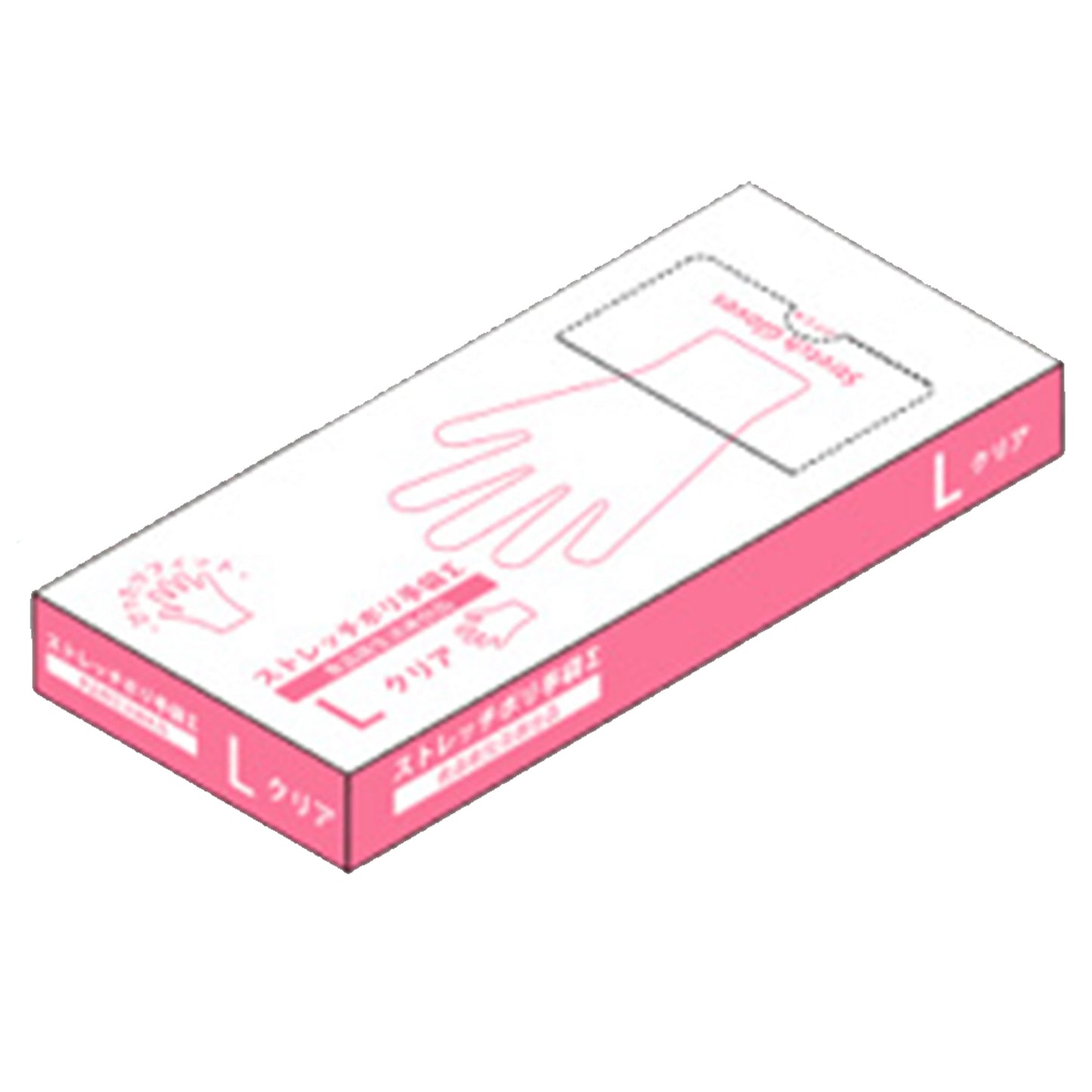 ストレッチポリ手袋Σ クリア 100枚/箱