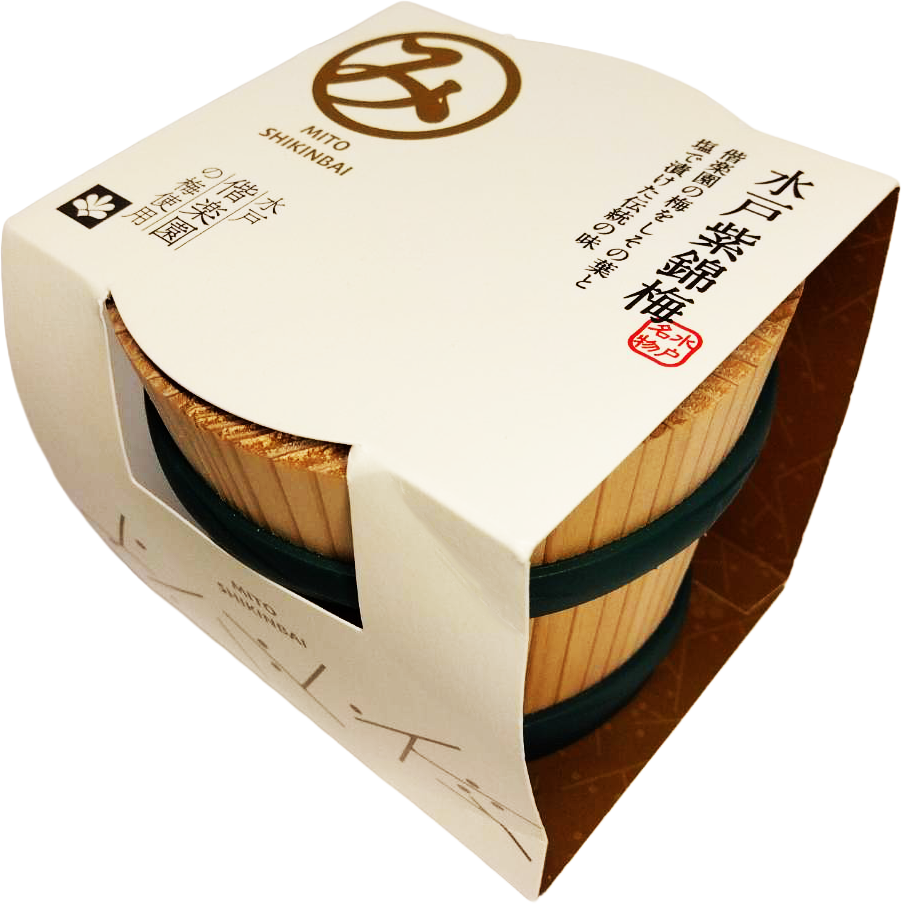 〈産直〉水戸梅木樽セット（箱入り）