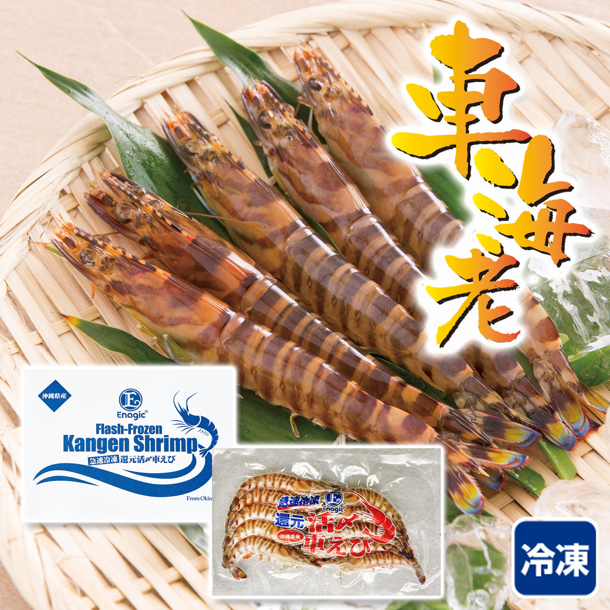 〈産直〉急速冷凍 還元活〆車海老 250g / 500g