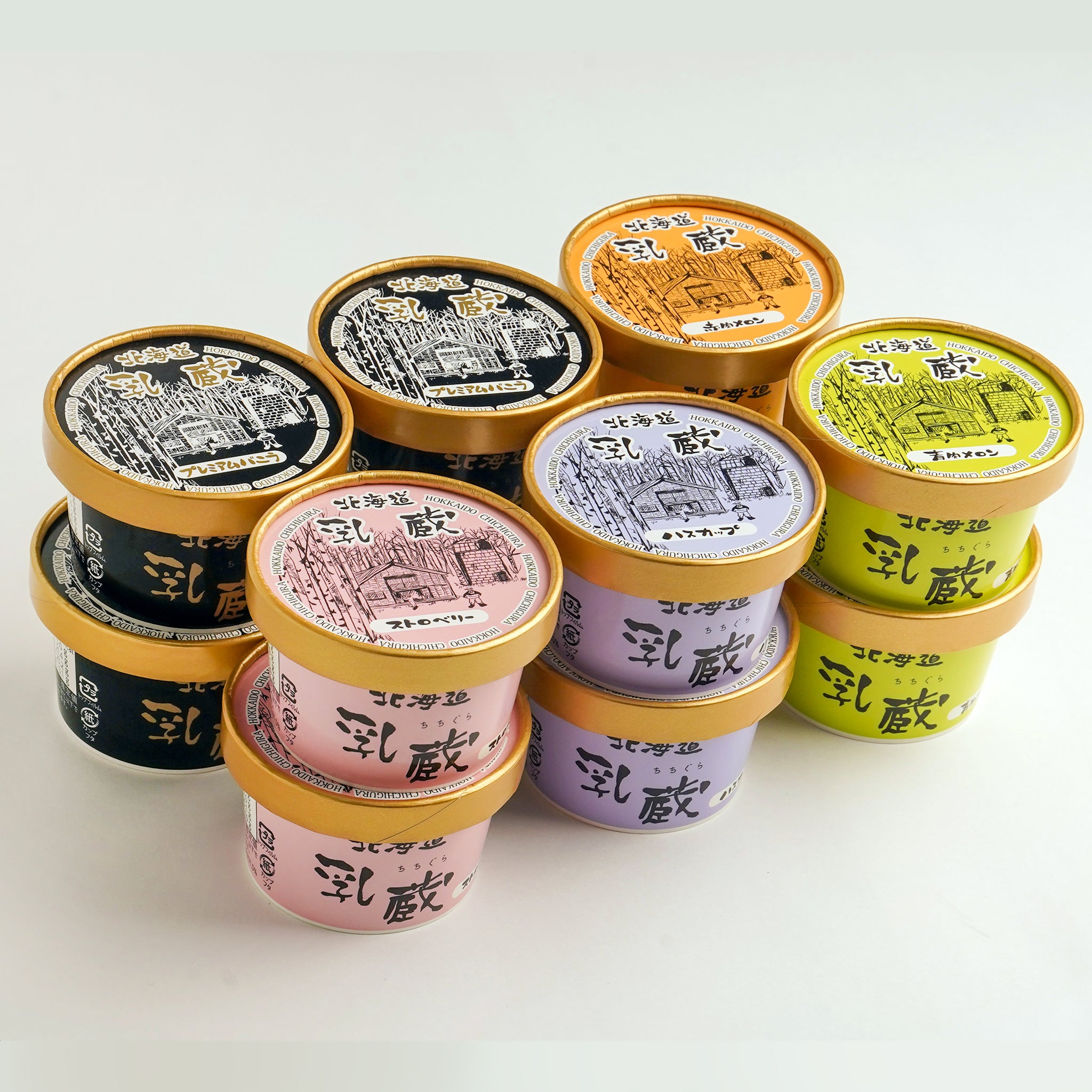 〈産直〉乳蔵 北海道アイスクリーム 5種 12個【冷凍】