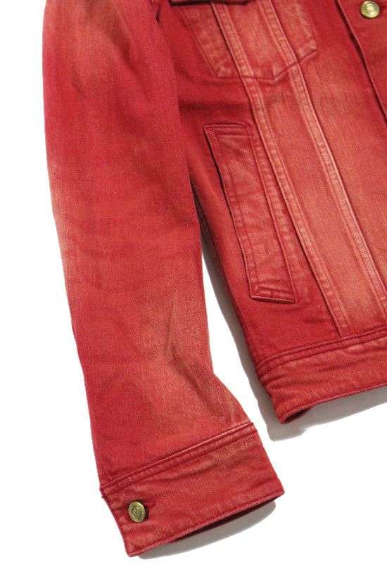 1PIU1UGUALE3 3rd PROGRESSIVE DENIM ジャケット  (red used)  Sサイズ