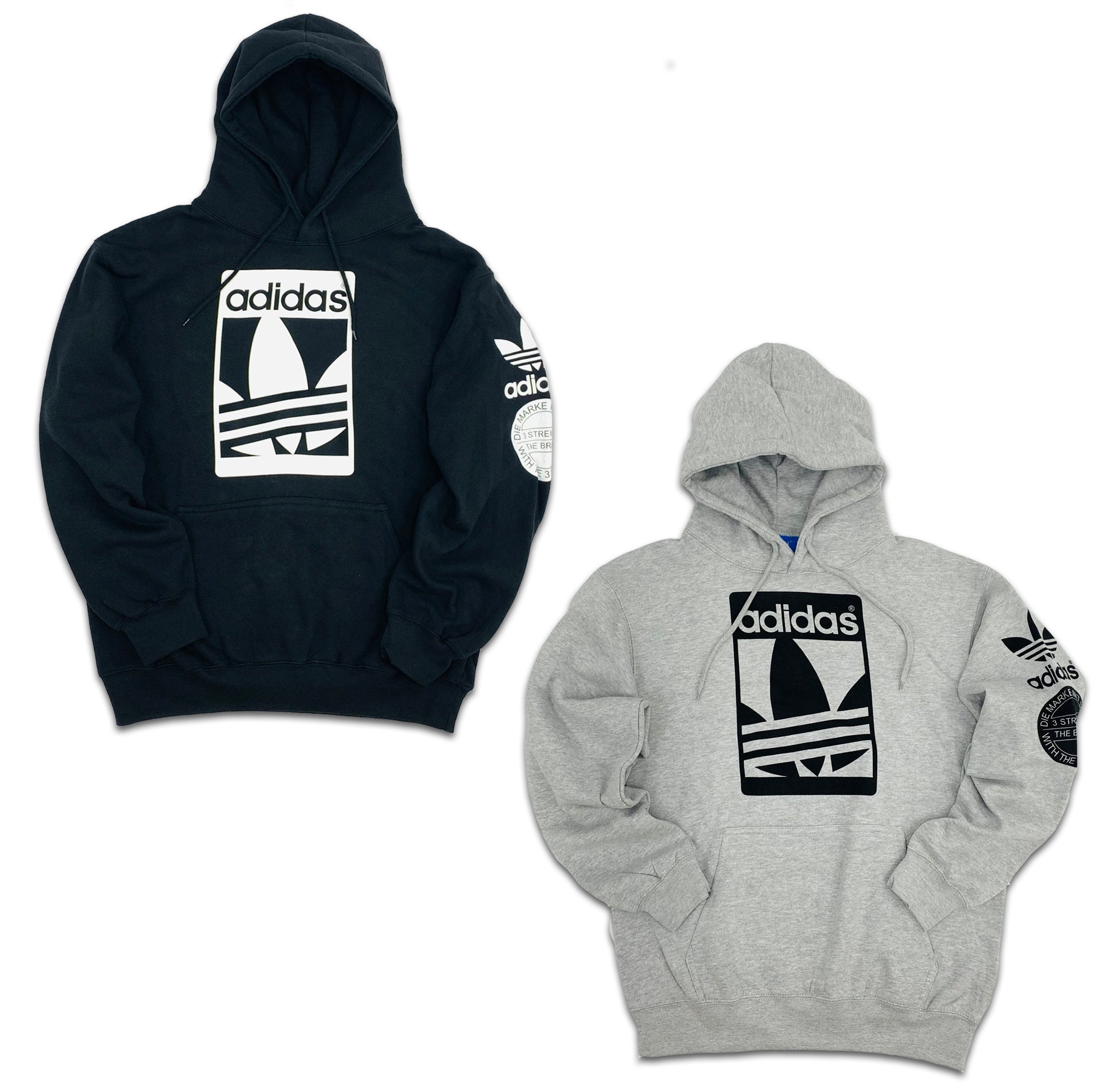 ADIDAS アディダス　パーカーUSモデル STREET GRAPHIC HOODIE　グレー